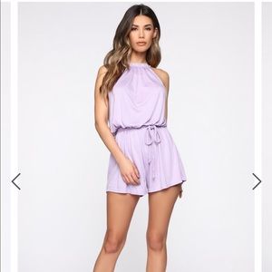 Lilac Keyhole Back Romper